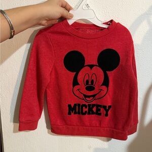 Disney Red Mickey Mouse Kids Sweatshirt